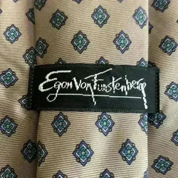 Egon Von Furstenberg neck tie EUC - Picture 3 of 4